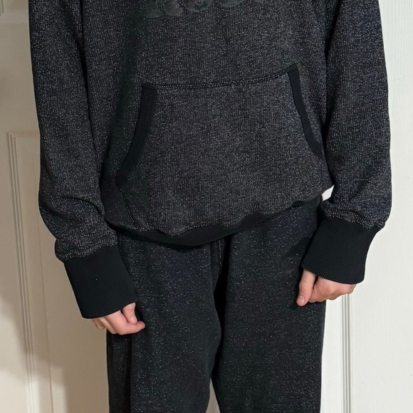 Roots Kanga Salt Pepper Hoodie Sweatpants Track Suit 2 Piece Set Mens Small - Picture 2 of 11